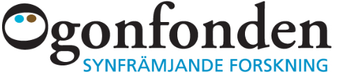 Ögonfondens logotyp, där bokstaven Ö är format som ett öga